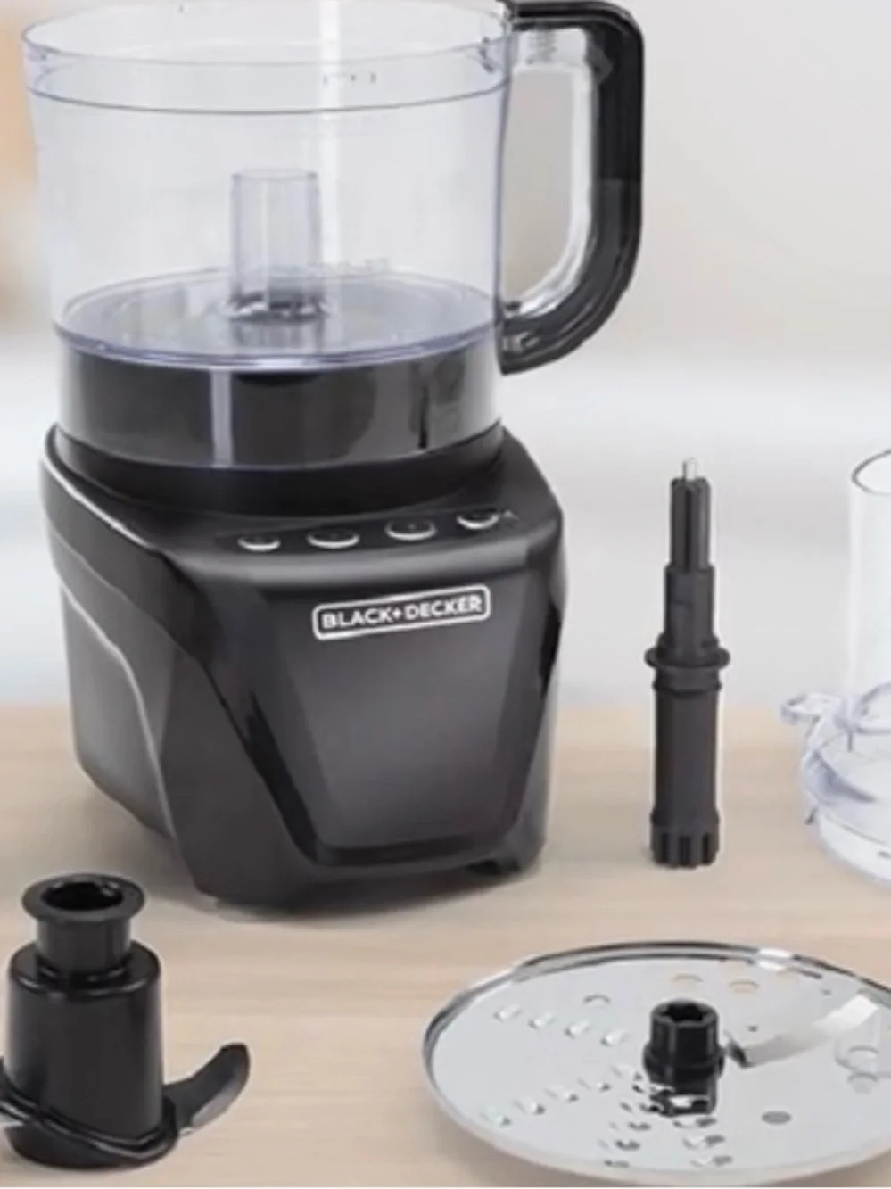 BLACK+DECKER Easy Assembly 8-Cup Food Processor 850W 2 Speeds +Pulse Chop Puree